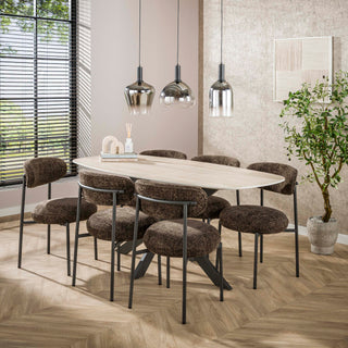 Suspension Zenith noir artic - 3 lumières, largeur 105 cm