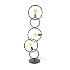 Floor lamp Loop artic black - 3-light, 140 cm high