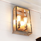 Wandlamp buiten Vitrine Wall 2L Large, chroom