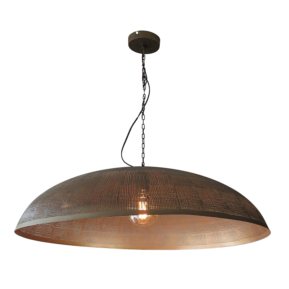 Pendant lamp Cosmic antique bronze - 1-light, diameter 90 cm