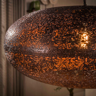 Hanglamp Cielo antiek koper - 1-lichts, diameter 68 cm