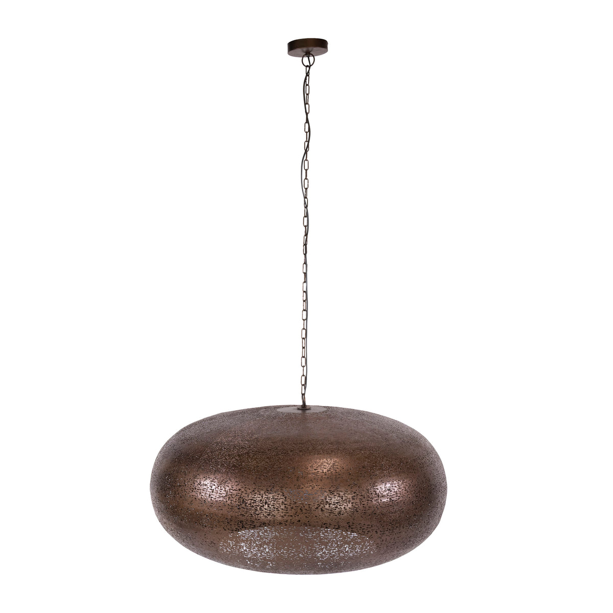 Pendant lamp Cielo antique copper - 1-light, diameter 90 cm