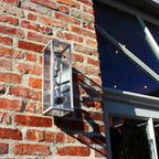 Wandlamp buiten Vitrine Up & Down, geborsteld nikkel