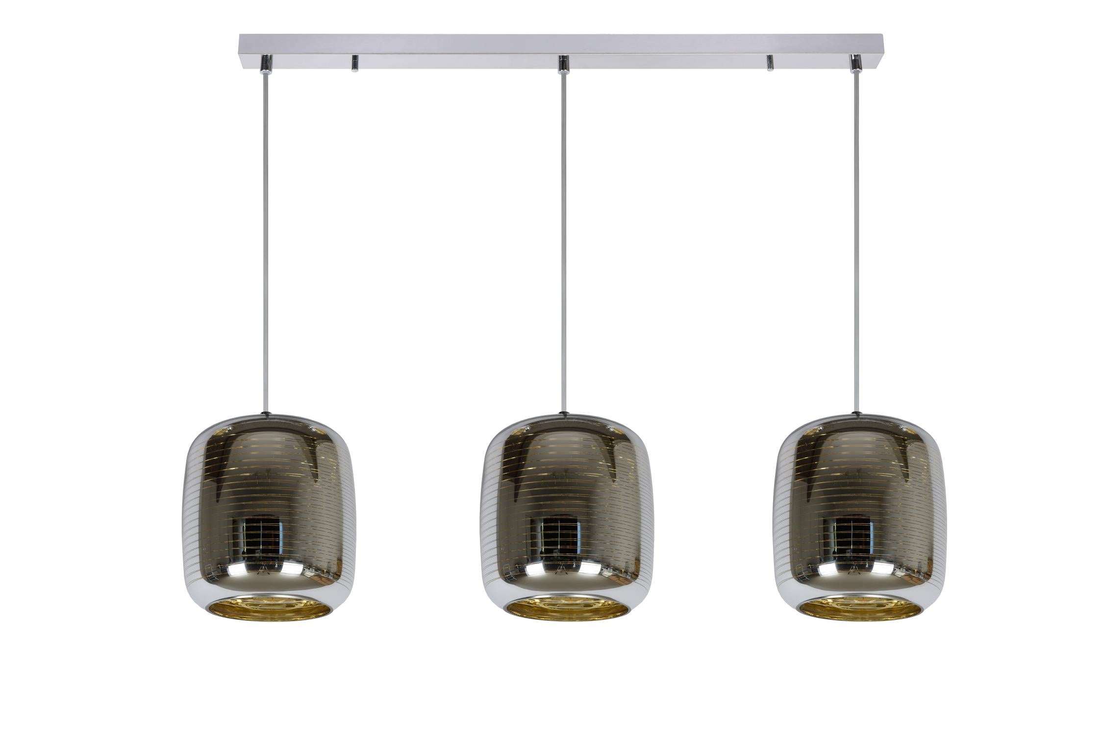 ERYN - Hanglamp - 3xE27 - Chroom