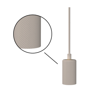 Hanglamp ALIX WAVE E27 zand 1 m