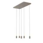 Hanglamp MADOX 5-WAVE E27 zand