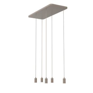 Hanglamp MADOX 5-WAVE E27 zand