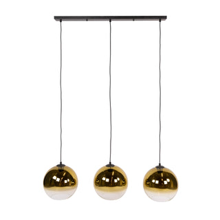 Suspension Bubble Shaded or - 3 lumières, largeur 115 cm