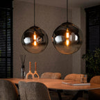 Pendant lamp Bubble Shaded XL artic black - 2-light, 110 cm wide