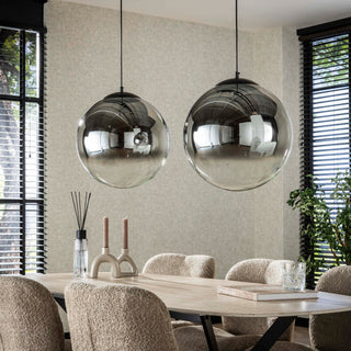 Pendant lamp Bubble Shaded XL artic black - 2-light, 110 cm wide