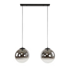 Pendant lamp Bubble Shaded XL artic black - 2-light, 110 cm wide