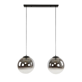 Pendant lamp Bubble Shaded XL artic black - 2-light, 110 cm wide