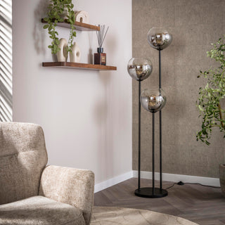 Lampadaire Bubble Shaded noir artic - 3 lumières, hauteur 162 cm