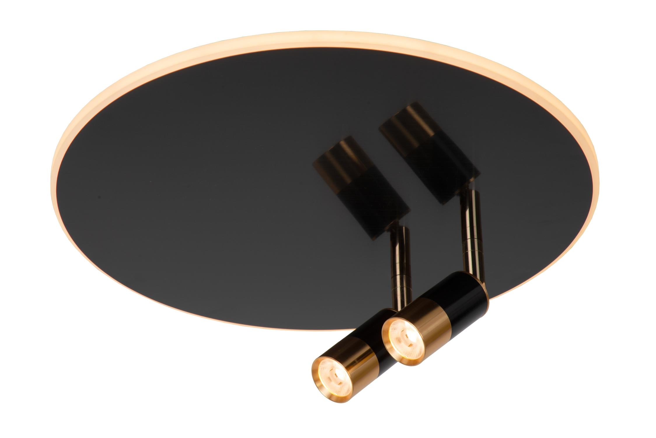 JUBEL - Ceiling light - Ø 40 cm - LED - CCT - 2500K/3000K - Black chrome