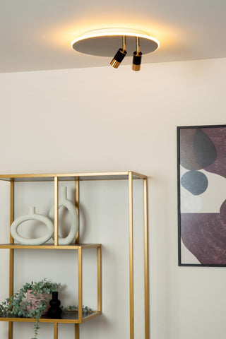JUBEL - Ceiling light - Ø 40 cm - LED - CCT - 2500K/3000K - Black chrome