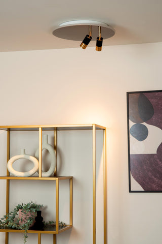 JUBEL - Ceiling light - Ø 40 cm - LED - CCT - 2500K/3000K - Black chrome