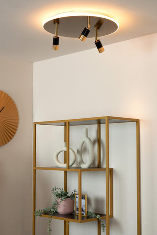 JUBEL - Plafonnier - Ø 48 cm - LED - CCT - 2500K/3000K - Or mat / Laiton