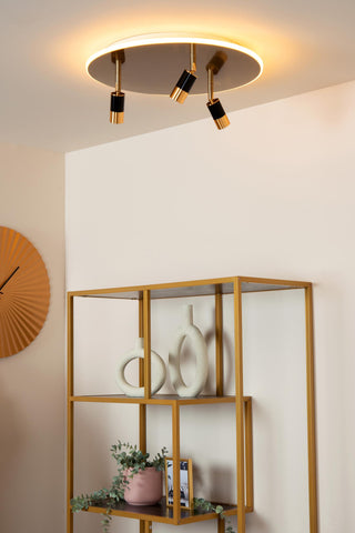 JUBEL - Plafonnier - Ø 48 cm - LED - CCT - 2500K/3000K - Or mat / Laiton