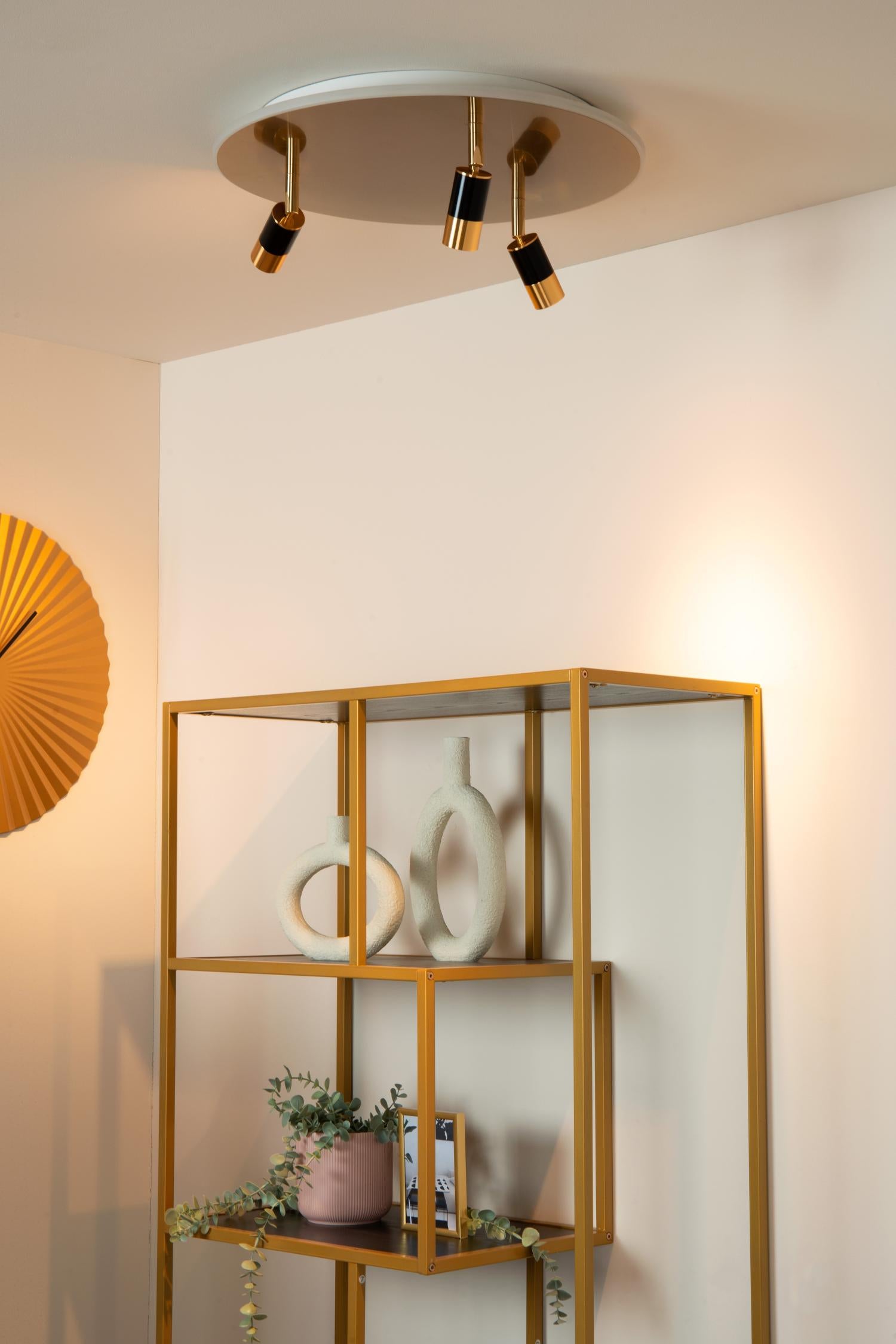 JUBEL - Plafonnier - Ø 48 cm - LED - CCT - 2500K/3000K - Or mat / Laiton