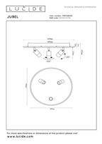 JUBEL - Plafonnier - Ø 48 cm - LED - CCT - 2500K/3000K - Or mat / Laiton