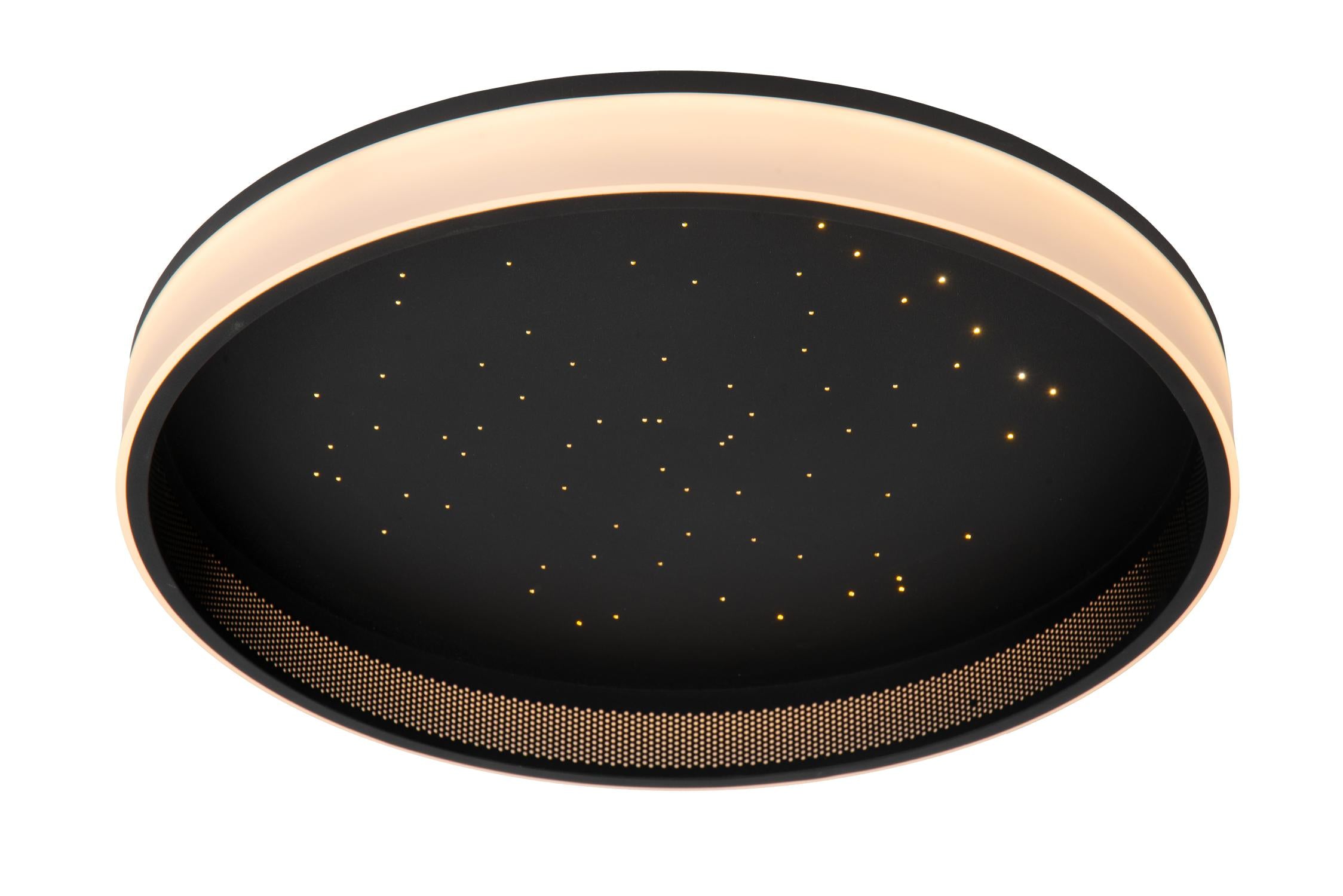 ESTREJA - Plafonnière - Ø 40 cm - LED 3 StepDim - CCT - 2500K/3000K - Zwart