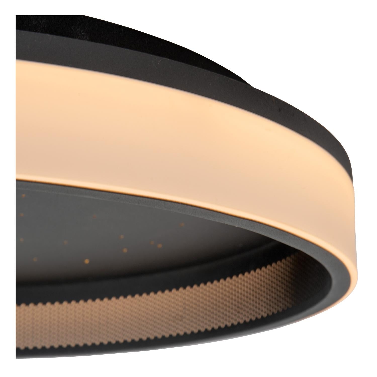 ESTREJA - Plafonnière - Ø 40 cm - LED 3 StepDim - CCT - 2500K/3000K - Zwart