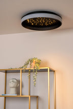 ESTREJA - Plafonnière - Ø 40 cm - LED 3 StepDim - CCT - 2500K/3000K - Zwart