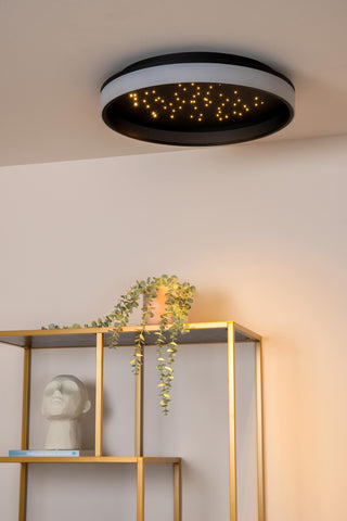 ESTREJA - Plafonnière - Ø 40 cm - LED 3 StepDim - CCT - 2500K/3000K - Zwart