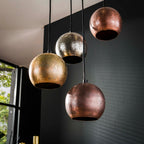 Hanglamp Bol Metal mat nikkel mix - 6-lichts, diameter 40 cm