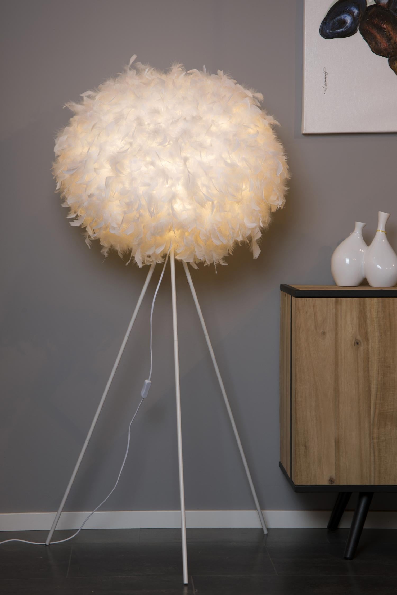 GOOSY SOFT - Lampadaire - Ø 50 cm - 1xE27 - Blanc