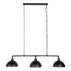 Hanglamp Industrial Tube zwart - 3-lichts, 118 cm breed