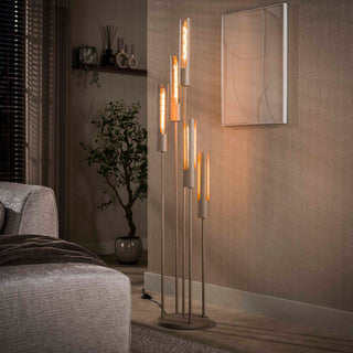 Floor lamp Tube beige - 5-light, 175 cm high