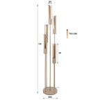 Floor lamp Tube beige - 5-light, 175 cm high