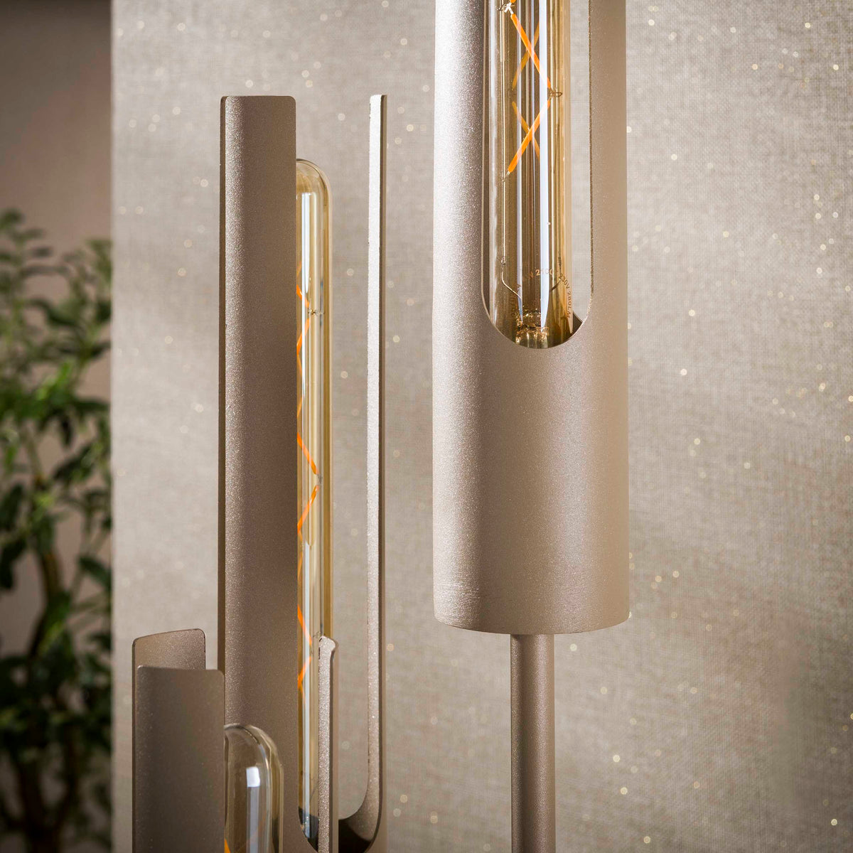Floor lamp Tube beige - 5-light, 175 cm high