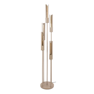 Floor lamp Tube beige - 5-light, 175 cm high