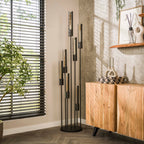 Floor lamp Tube artic black - 7-light, 186 cm high