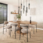 Suspension Tube noir artic - 5+4 lumières, largeur 100 cm