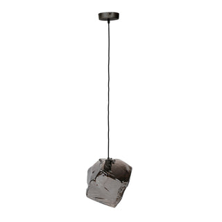 Hanglamp Rock chroom glas - 1-lichts, diameter 28 cm