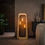 Vloerlamp Bray massief mangohout - 3-lichts, 120 cm hoog