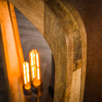 Vloerlamp Bray massief mangohout - 3-lichts, 120 cm hoog