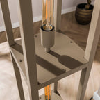 Vloerlamp Quadra beige - 4-lichts, 163 cm hoog