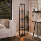 Floor lamp Quadra artic black - 4-light, 163 cm high