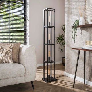 Floor lamp Quadra artic black - 4-light, 163 cm high