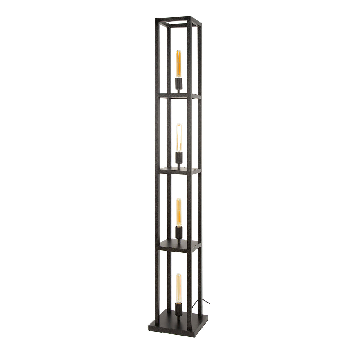 Floor lamp Quadra artic black - 4-light, 163 cm high