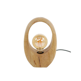 Table lamp Arch Wood solid mango wood - 1-light, 30 cm high