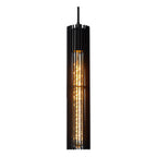 LIONEL - Pendant light - Ø 6.5 cm - 1xE27 - Black