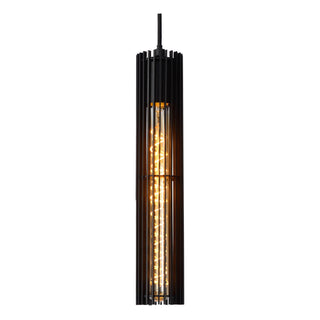 LIONEL - Pendant light - Ø 6.5 cm - 1xE27 - Black