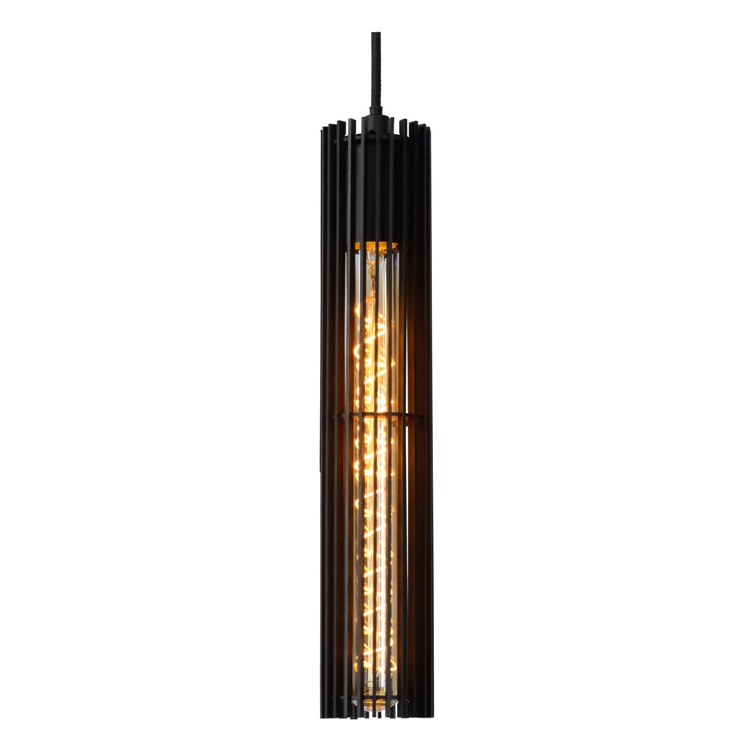 LIONEL - Pendant light - Ø 6.5 cm - 1xE27 - Black