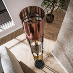 Vloerlamp Lucente Tricolore artic zwart - 3-lichts, 175 cm hoog