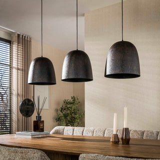 Suspension Nova brun fumé - 3 lumières, largeur 115 cm